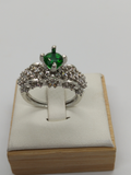 H&A Jewellery One Carat Silver Rhodium Plated Ring