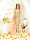 Ruby's Couture Gul-Bahar Organza Embroidered Stitched 3-Piece Suit-Zawiya