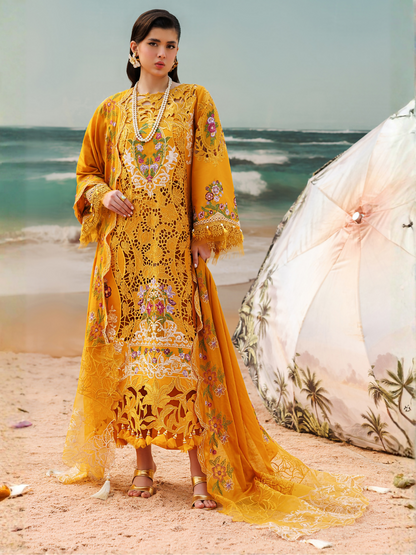 Parishay Monaco Luxury Lawn'26 Embroidered Unstitched 3-Piece Suit-MN-08