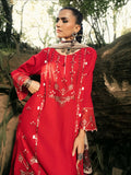 Hemstitch Lawn Embroidered Stitched 3-Piece Suit-Midnight Rose