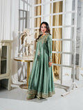Farooq Hameed Studio Pariza Lux Festive'25 Pure Glass Silk Embroidered Stitched 3-Piece Suit-Mahrosh