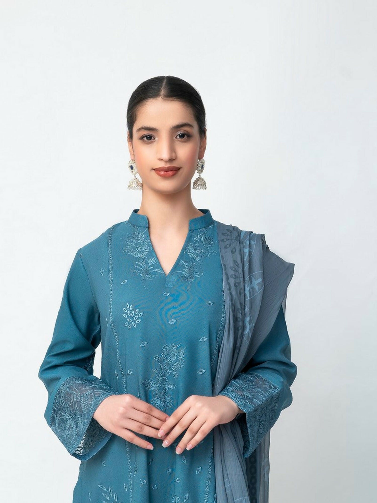 Imran Aftab Maya Winter Karandi Embroidered Unstitched 3-Piece Suit-IAKC-UF-25