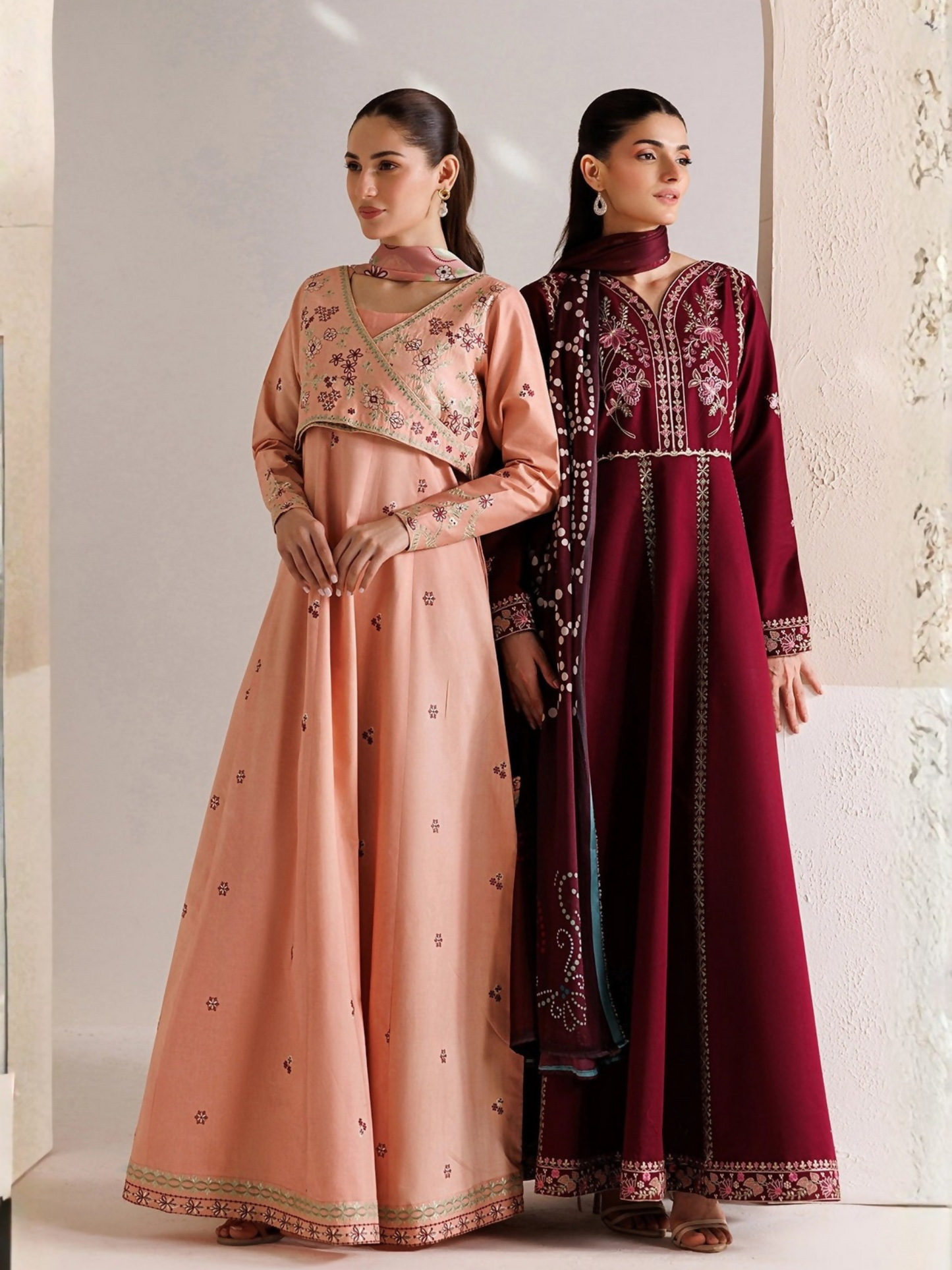 Panache Apparel Mistfall Vol II Cotton Embroidered Stitched Suit-Avira