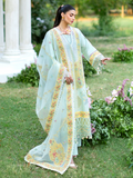 Mahnur Sophie Luxury Lawn Embroidered Unstitched 3-Piece Suit-Calista