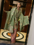 Hussain Rehar Basic Not Basic V Raw Silk Embellished Stitched 3-Piece Suit-Viridity