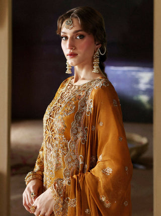 Mahnur Pakeezah Luxury Formals Organza Embroidered Stitched 3 Piece Suit Gulebahar   PK   03
