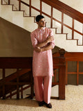 Hussain Rehar The Scent Luxury Pret SS'25 Raw Silk Embellished 2-Piece Suit-Aven