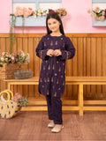 Velvour Girls Cotton Embroidered Stitched 2-Piece Suit-VG101-B