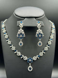 H&A Jewellery One Carat Silver Rhodium Plated Jewellery Set