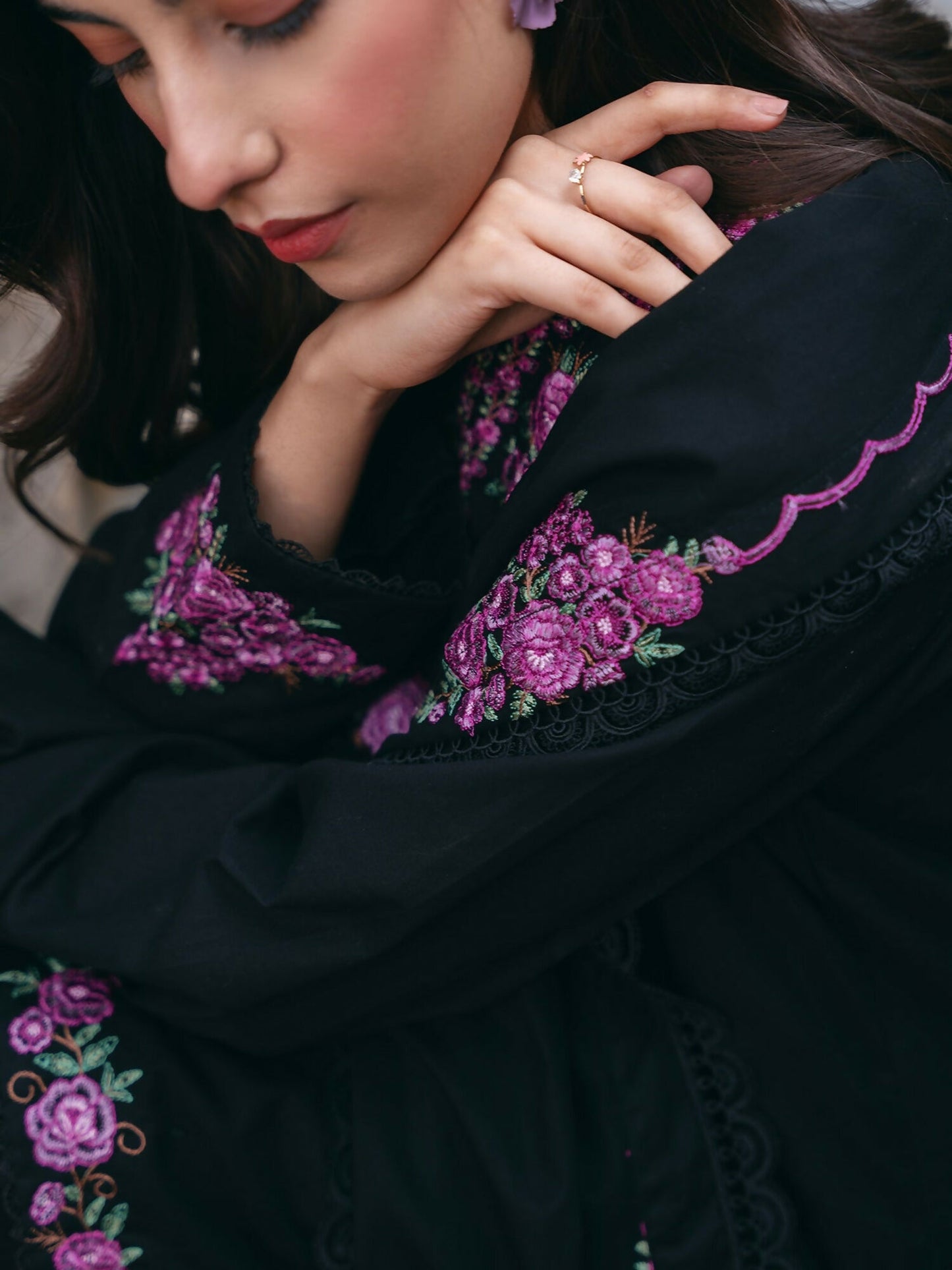 Mannat Clothing Winter-Essentials Khaddar Embroidered Stitched Suit-Adah