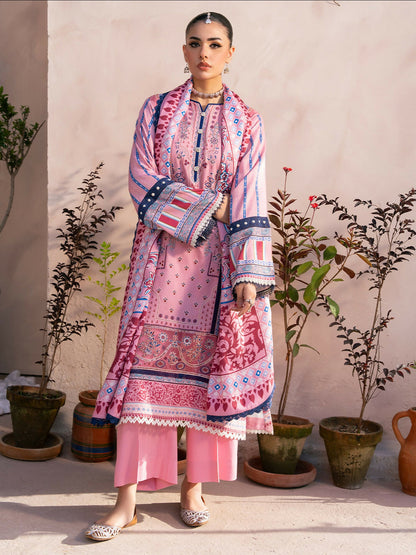Binilyas Kotrai Embroidered Unstitched 3-Piece Suit-796 - A