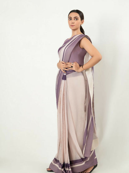 Imran Aftab Chiffon Printed Unstitched Saree-IASC-19