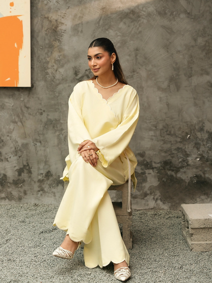 Mannat Clothing Suave Edit Raw Silk Co-Ord Set-Solace