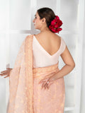 Imran Aftab Lux Winter Wedding Organza Embroidered Unstitched Saree-IASC-31