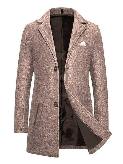 Pink ,maroon, black, blue brown Jupiter Men Woolen Imported Business Long Coat-14078