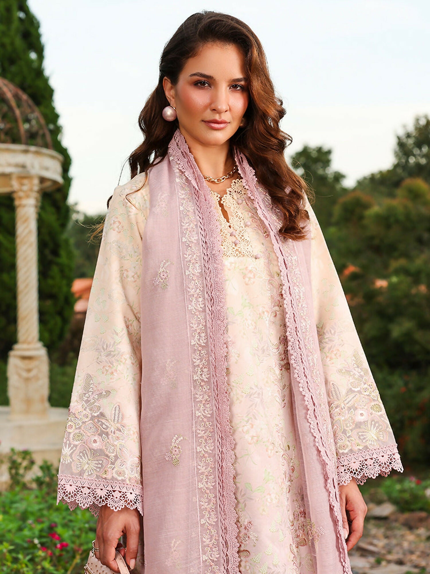 Rang Rasiya Florence Summer Edit'26 Lawn Embroidered Unstitched 3-Piece Suit-Haneen