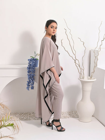 Ruby's Couture Haute & Chic Georgette Cape Set-Helen