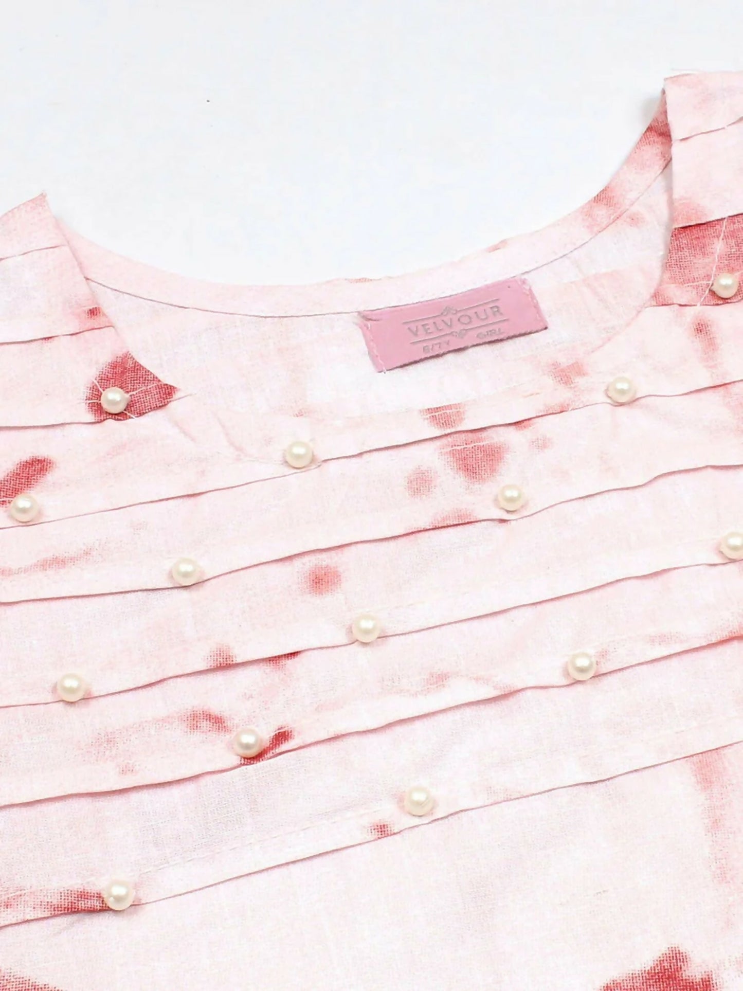 Velvour Girls Cotton Embroidered Stitched Kurti-VG54