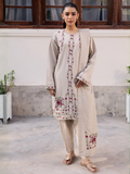 Mannat Clothing Laila Winter Pret '25 Karandi Embroidered Stitched Suit-Pine