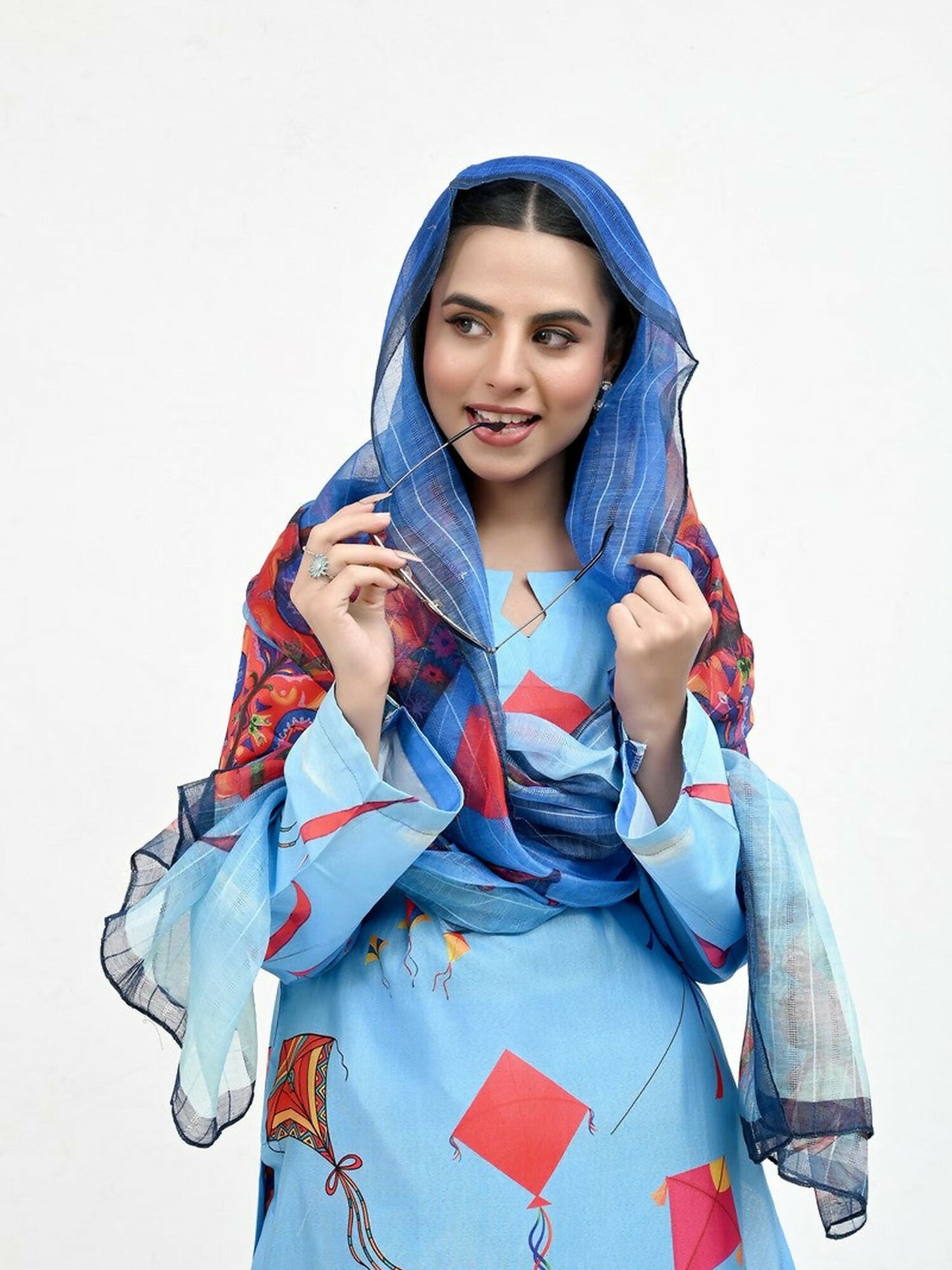 Imran Aftab Basant Mela Raw Silk Printed Stitched 3-Piece Suit-IARP 10