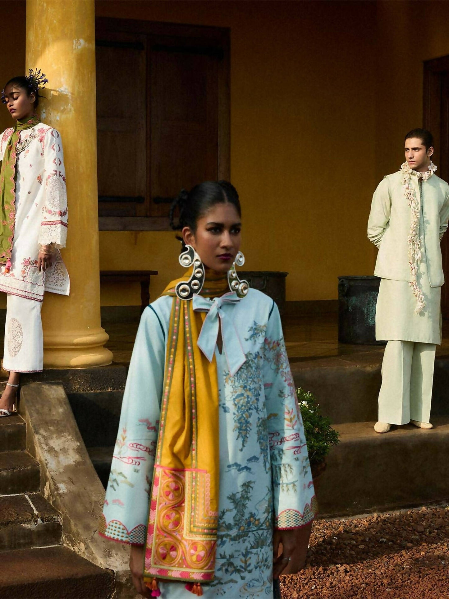 Jugnu by Hussain Rehar SS'25 Eid Pret Cotton Embroidered 2-Piece Suit-Jeena