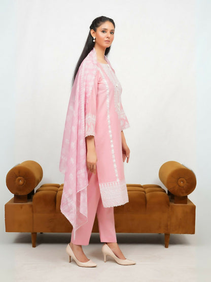 Siraphina Winter Cotton Embroidered Stitched 3-Piece Suit-Gulnoor