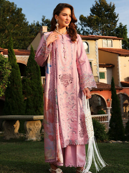 Rang Rasiya Florence Summer Edit'26 Lawn Embroidered Unstitched 3-Piece Suit-Manha