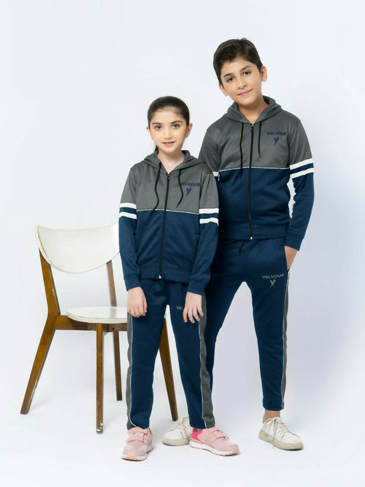Velvour Fleece Hooded Tracksuit-VWT08-C