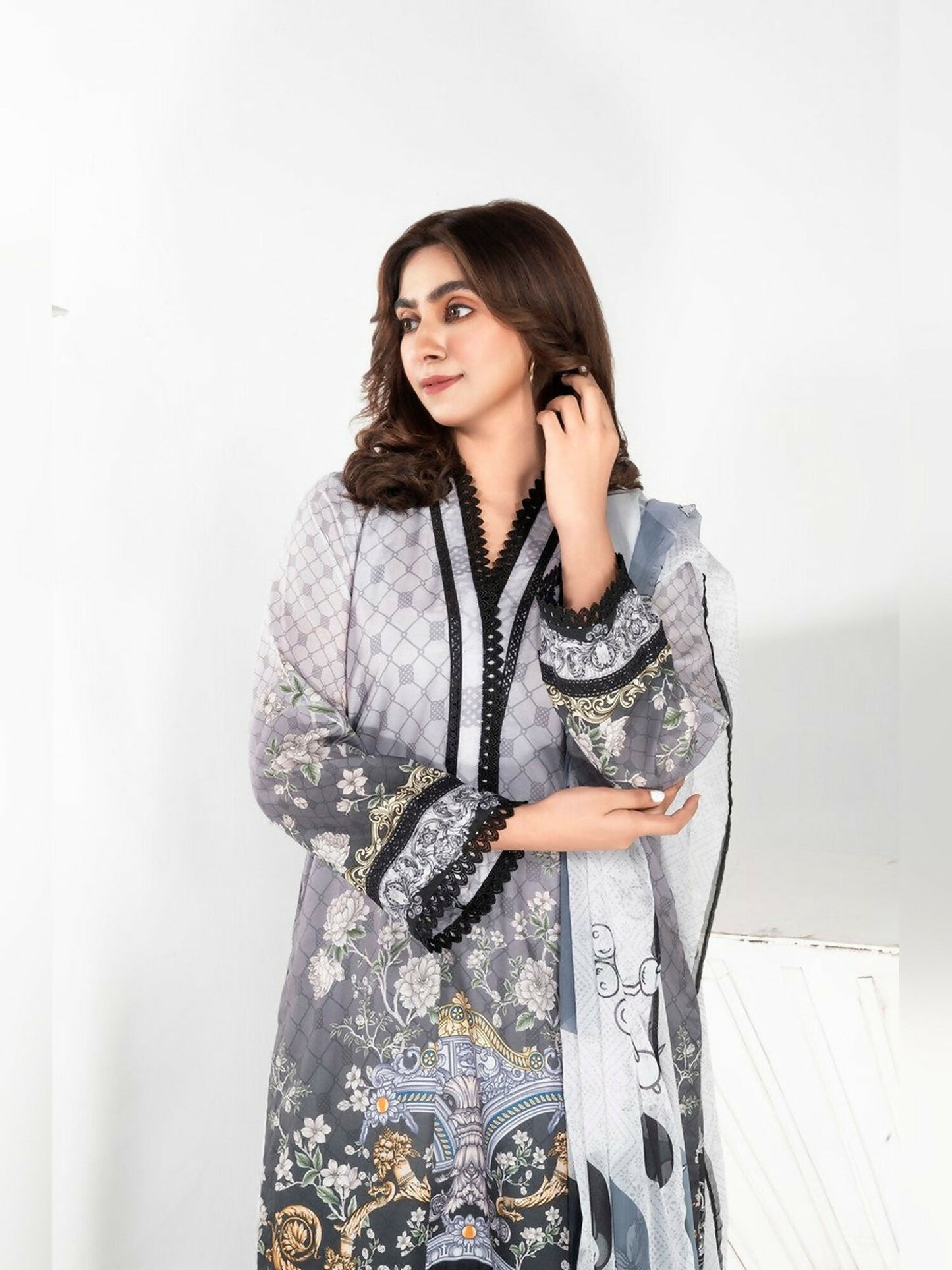 Imran Aftab Aura Summer Lawn Printed Stitched 3-Piece Suit-IALC 03