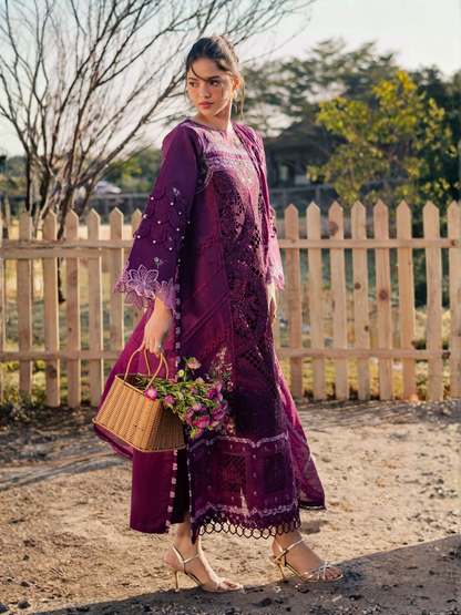 Parishay Summer Queen Vol 2 Lawn Embroidered Unstitched 3-Piece Suit-SQU-07
