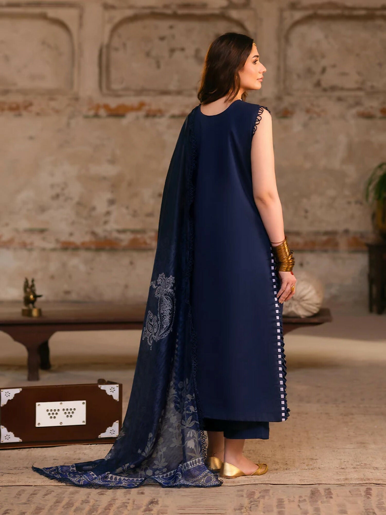 Parishay Mastani V2 Lawn Embroidered Unstitched 3-Piece Suit-MI - 05