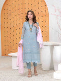 Ruby's Couture Ashiyana Organza Embroidered Stitched 3-Piece Suit-Shazmeen