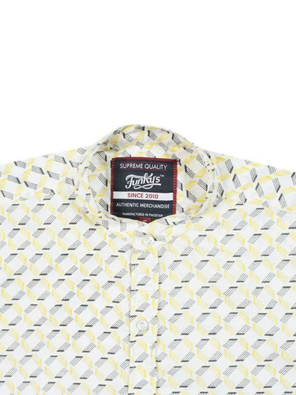 Funky’s Printed Rage YELLOW Lift Shirt-10232