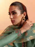 Hussain Rehar Candy Soap Raw Silk Embellished Stitched 3-Piece Suit-Gelar