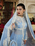 Hussain Rehar Festive Pret'25 Chanderi Embroidered Stitched 4-Piece Suit-Mehrabeen