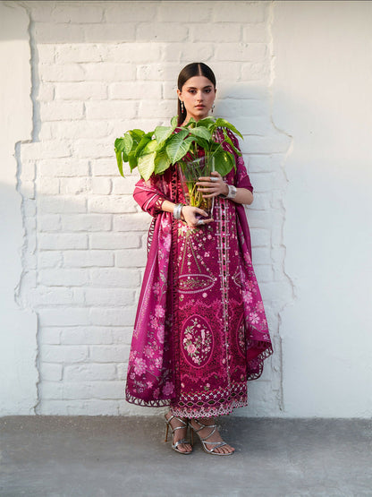 Binilyas Heritage Dore Summer'26 Lawn Embroidered Unstitched 3-Piece Suit-174-A