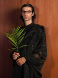 Hussain Rehar Basic Not Basic IV Raw Silk Embellished Stitched 2-Piece Suit-Shadow