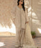 Shiza Hassan Chap Tilak Formals Pure Tusser Silk Embellished Stitched 3-Piece Suit-Carnation