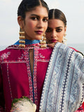 Jugnu by Hussain Rehar SS'25 Cotton Embroidered Unstitched 3-Piece Suit-Beas
