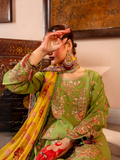 Fatima Hussain Lawn Embroidered Unstitched 3-Piece Suit-Lamia