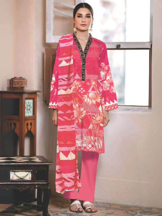 Cross Sketch Lawn Printed Unstitched 2-Piece Suit-Arisha