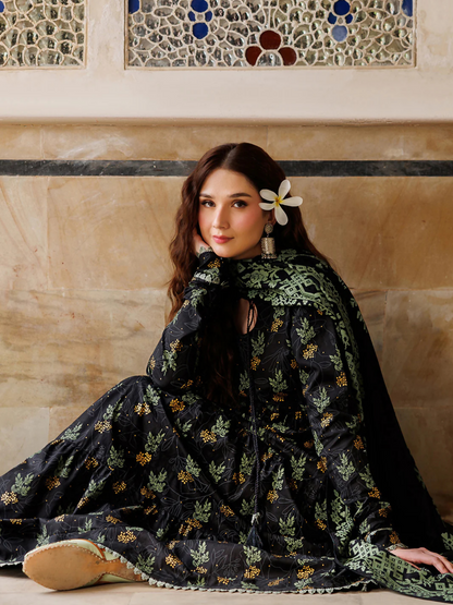 Panache Apparel Noor Mahal Cotton Printed Stitched Suit-Roshina