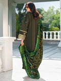 Parishay Panache Winter Corduroy Embroidered Unstitched 3-Piece Suit-PNE-05