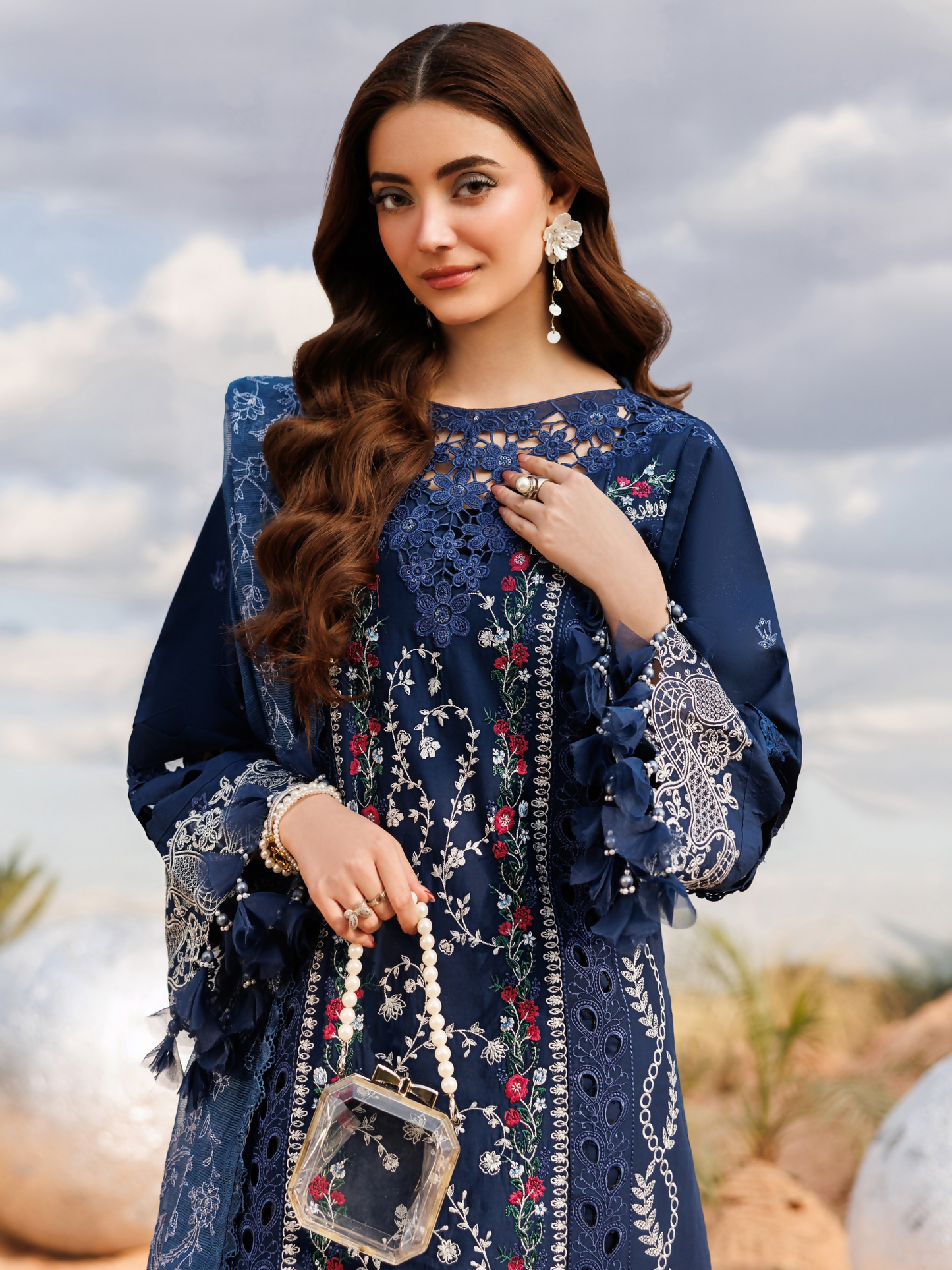 Parishay Shangrila Lawn Vol 2 Embroidered Unstitched 3-Piece Suit-ANG-08