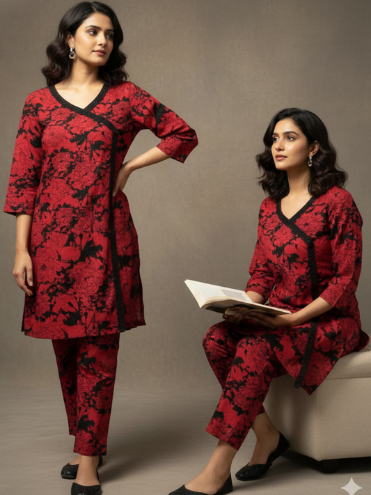 Bin Shaukat Khaddar Printed Stitched 2-Piece Suit