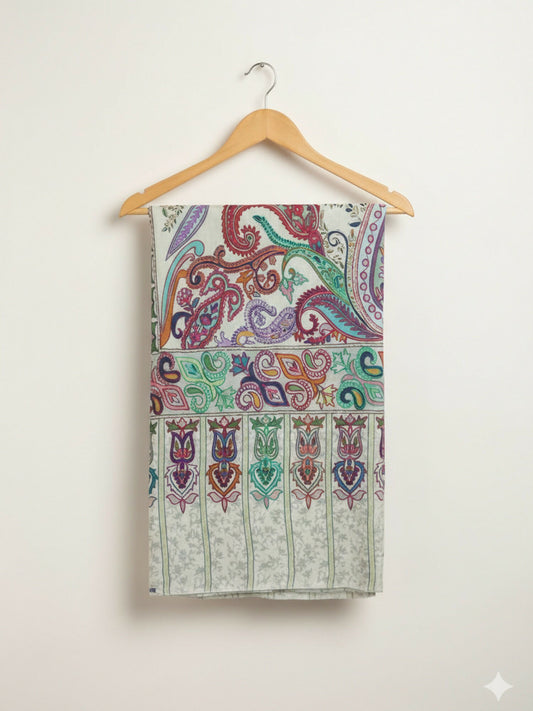 Irame’ Mahjabeen Pashmina Kalamkar Scarf