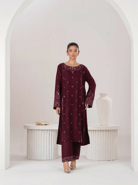 Stylish Collection Aaraish Linen Embroidered Stitched 2-Piece Suit-Lara