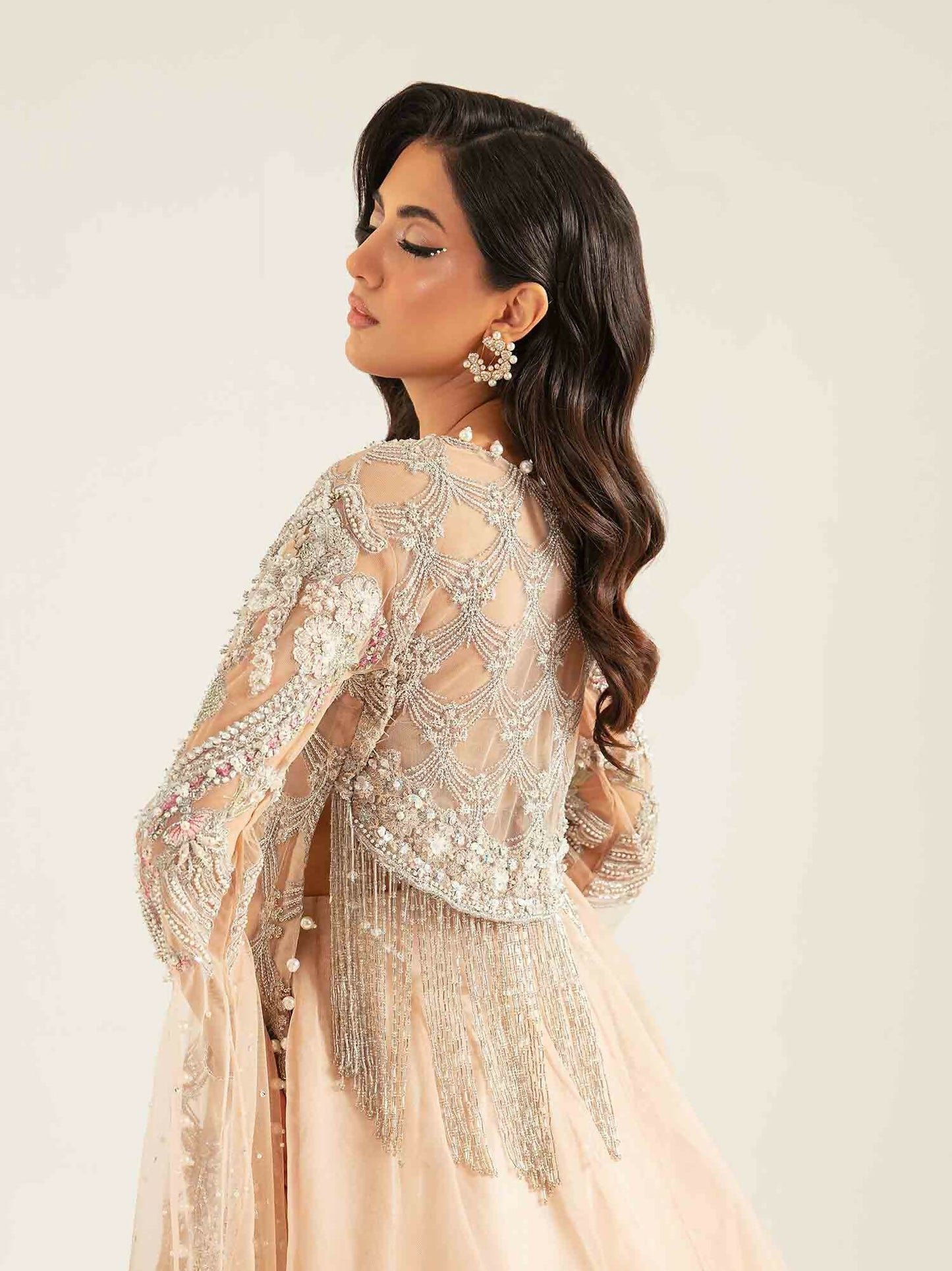 Shiza Hassan Aurora Formals Net Embellished Stitched 2-Piece Suit-Florian