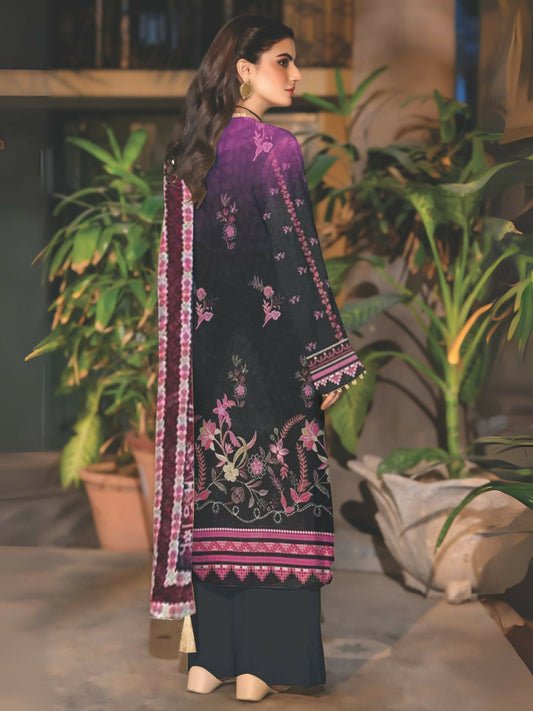 Cross Sketch Lawn Printed Unstitched 2-Piece Suit-Anabia