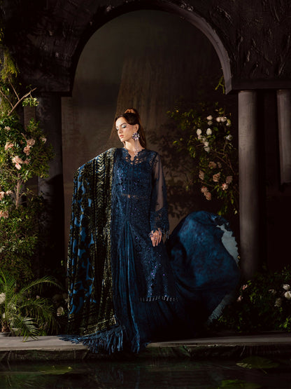 Mahnur Amelia Kotrai Embroidered Unstitched 3-Piece Suit-CK-008
